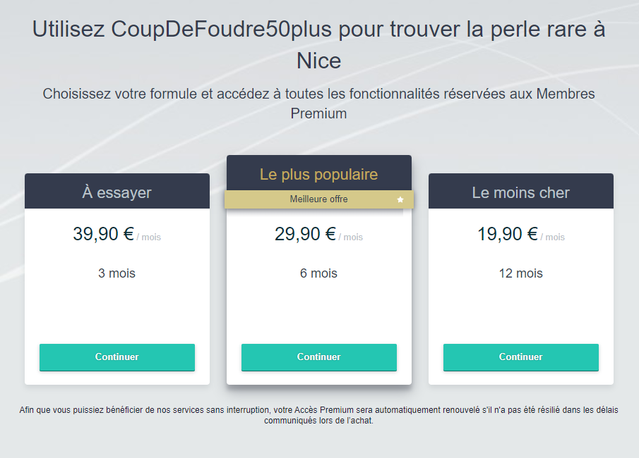 CoupDeFoudre50plus prix
