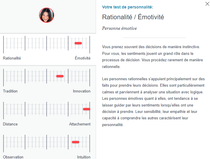 CoupDeFoudre50plus test de personnalité