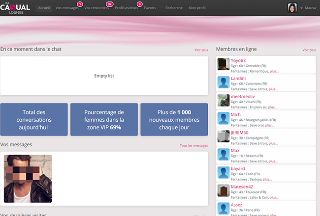 The Casual Lounge membres en ligne